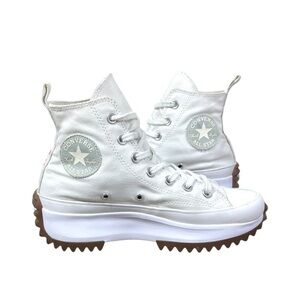 Converse White High-Top Run Star Hike Sneakers Size 7.5